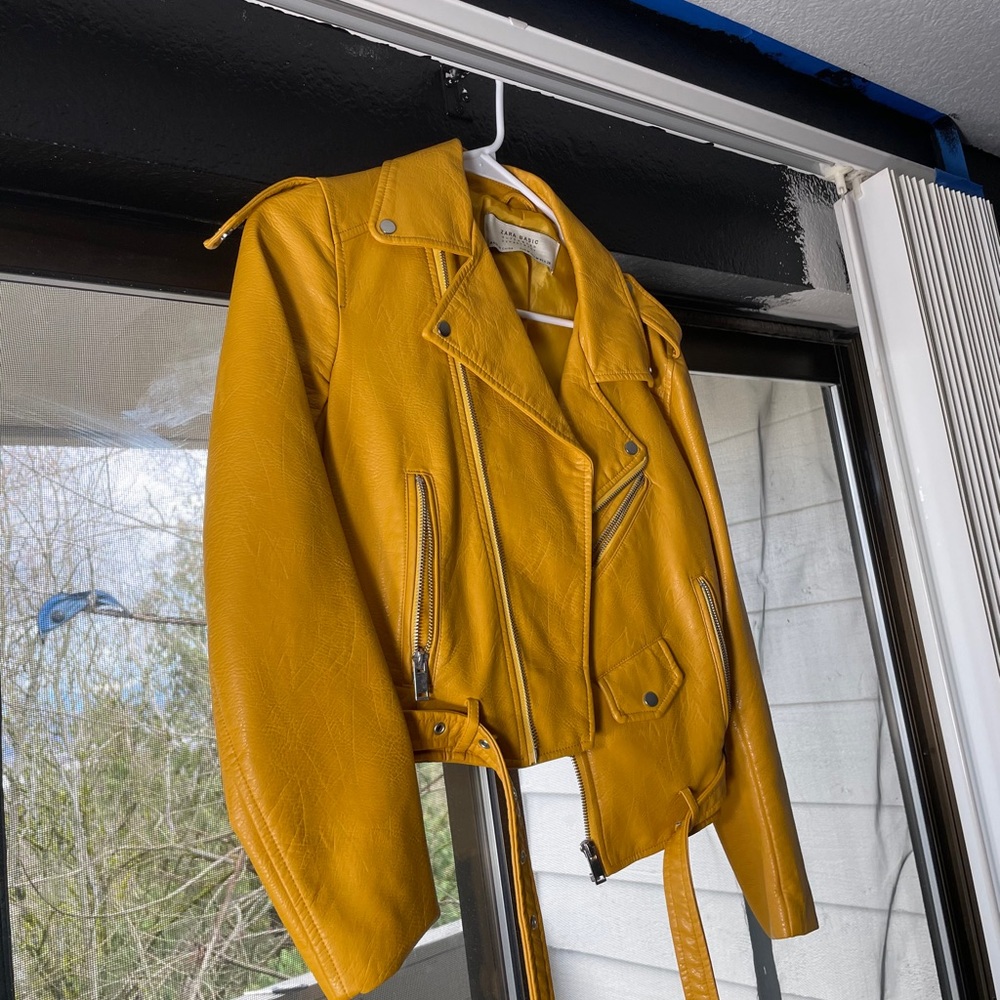 Zara leather jacket